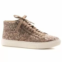 Corky's Footwear Women's Corkys Imagine Hi Top Sneaker - Taupe Metallic Leopard