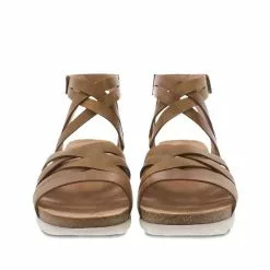 Women's Dansko Mirabella Black Waxy Burnished Gladiator Sandal 14 Women's Dansko Mirabella Black Waxy Burnished Gladiator Sandal -Chubbies Store womens dansko mirabella gladiator sandal 1512 376100 TAN front 21515.1651154851