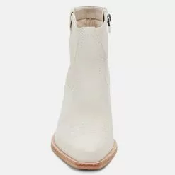 Women's Dolce Vita Silma Booties -Chubbies Store womens dolce vita silma SILMA ivory booties front 51583.1644527649