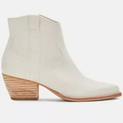 Women's Dolce Vita Silma Booties -Chubbies Store womens dolce vita silma SILMA ivory booties side 54750.1644527649
