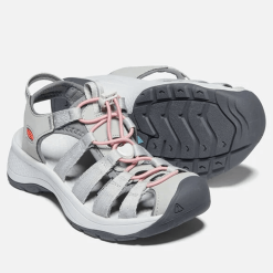Keen Footwear Women's Keen Astoria West Sandal - Grey/Coral 7 Keen Footwear Women's Keen Astoria West Sandal - Grey/Coral -Chubbies Store womens keen astoria west sandal 1023589 greycoral bottom 25386.1634676663