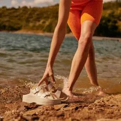 Women's Lemon Jelly Gaia Buckle Sandals -Chubbies Store womens lemon jelly gaia 06 vegan platform slides grey lifestyle 77575.1649430003