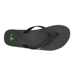 Women's Sanuk Yoga Joy Flip-Flop -Chubbies Store womens sanuk yoga joy SWS10275 black top 95674.1616611422