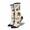 Women's SockSmith Mama Bear Socks - Ivory Heather -Chubbies Store womens socksmith mama bear socks WNC2380 IVH ivory heather 13778.1637704101
