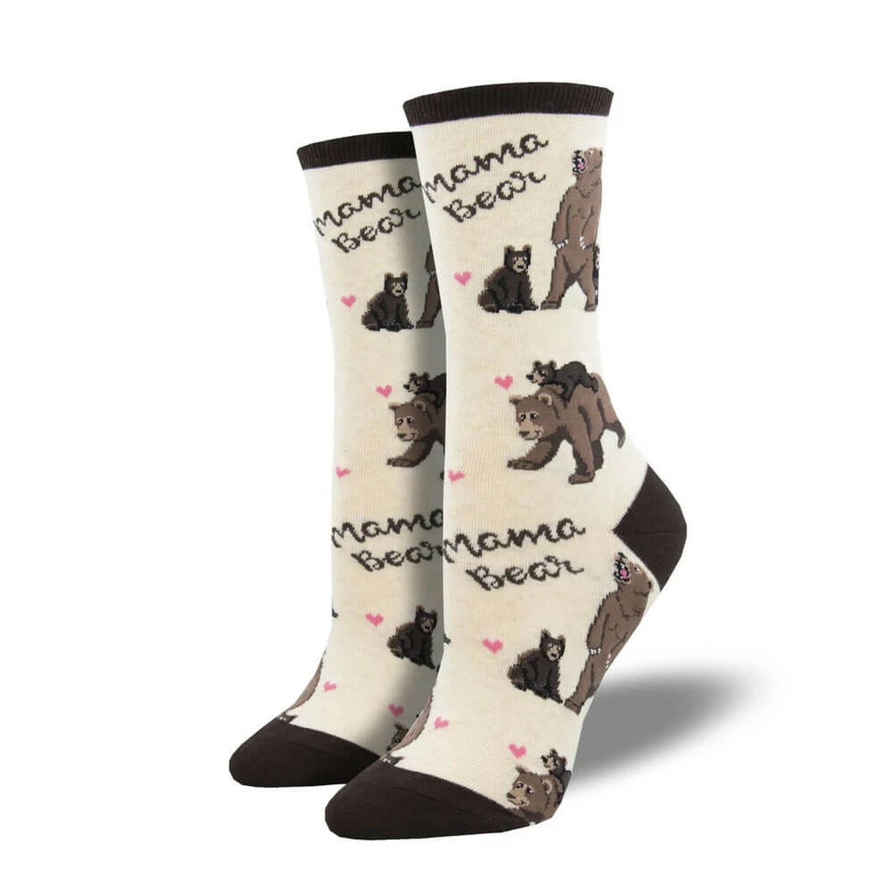 Women's SockSmith Mama Bear Socks - Ivory Heather 3 Women's SockSmith Mama Bear Socks - Ivory Heather