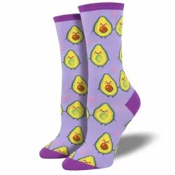 Women's SockSmith You Guac My World Socks - Lavender