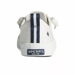 Women's Sperry Crest Vibe Sneaker -Chubbies Store womens sperry crest vibe sneaker STS99250 linen white back 36372.1681407152