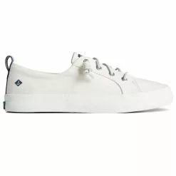 Women's Sperry Crest Vibe Sneaker -Chubbies Store womens sperry crest vibe sneaker STS99250 linen white side 83141.1681407152