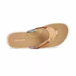 Women's Sperry Seafish Coral Floral Flip Flop -Chubbies Store womens sperry seafish leather flip flop STS87294 tan top 86222.1681404025