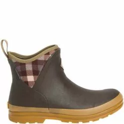 Women's The Original Muck Boot Company Originals Ankle Boot -Chubbies Store womens the original muck boot company muck original ankle boot OAW9PLD brown plaid side 2 51707.1656078421
