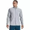 Men's Under Armour Long Sleeve Drift Tide 2.0 Plaid Shirt -Chubbies Store womens under armour long sleeve tide 2.0 plaid 1369305 011MDGRY front 52046.1658181284