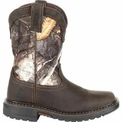 Youth Rocky Ride Flex Waterproof Western Boot -Chubbies Store youth rocky boots ride flex waterproof western boot RKW0258Y REALTREE brown realtree camo camo side 80852.1633131242
